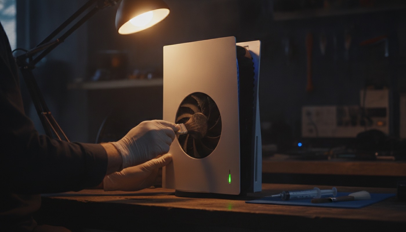 Чистка системы охлаждения PlayStation 5